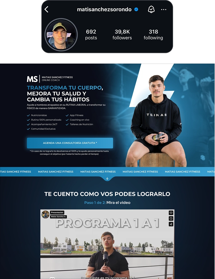 Landing Builders Lab Mati Sanchez